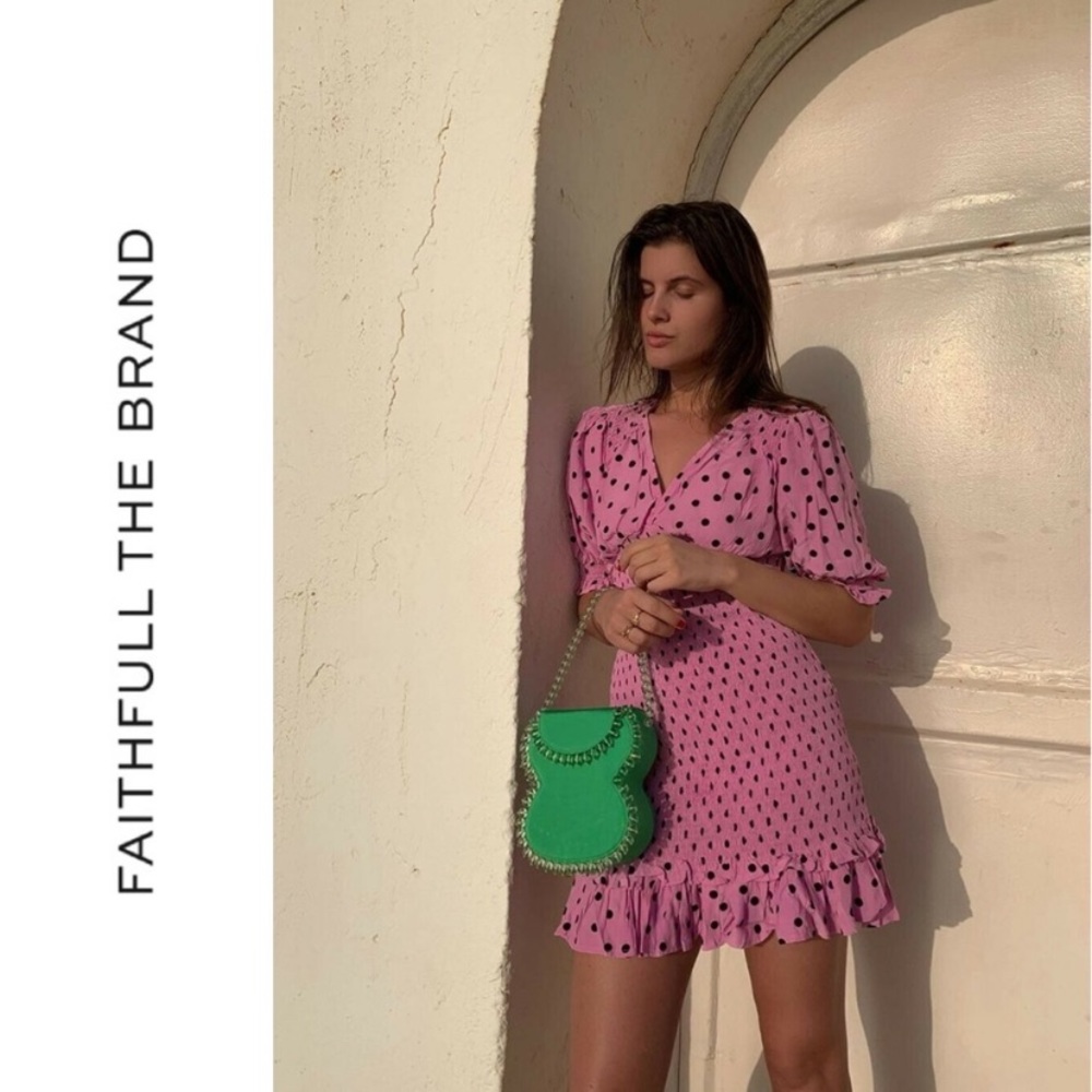 Faithfull the Brand Sylvie Smocked Mini Dress - Picture 2 of 11